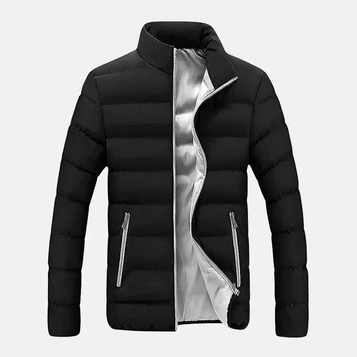 Quilted Puffer Jacket for Ultimate Warmth White