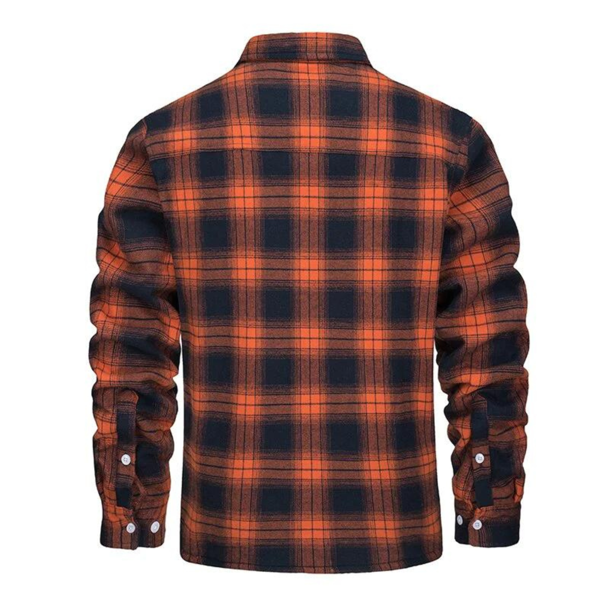 Men's Fleece-Lined Plaid Shirt Jacket