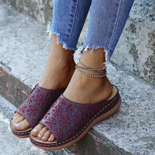 Women's Orthopedic Floral Sandals-MODAUTLET