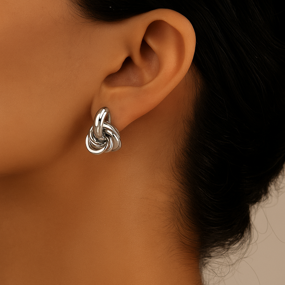 Stylish Union Loop Earrings for Elegant Looks-MODAUTLET