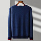 V-Neck Stripe Knit Cardigan