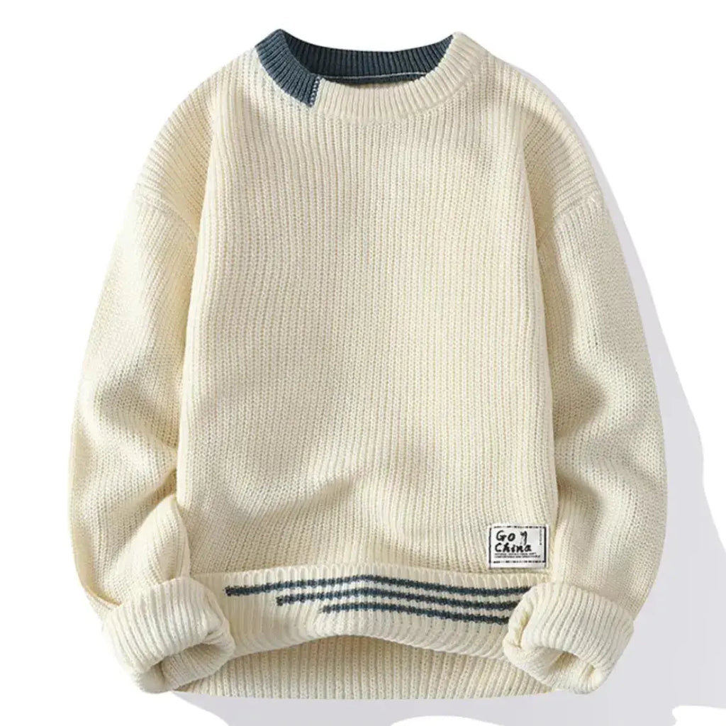 Classic Crewneck Sweater Beige