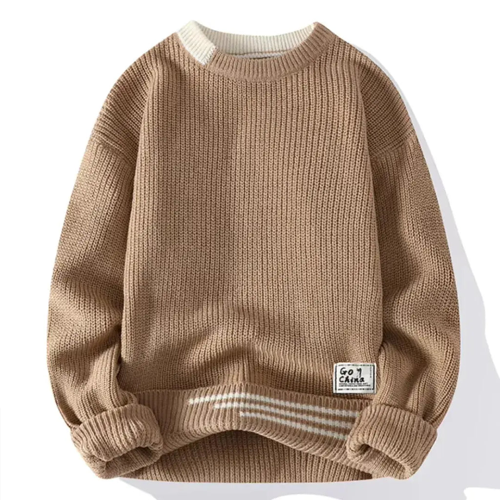 Classic Crewneck Sweater Khaki