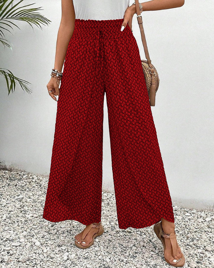 Women's Relaxed Wide Leg Trousers-MODAUTLET