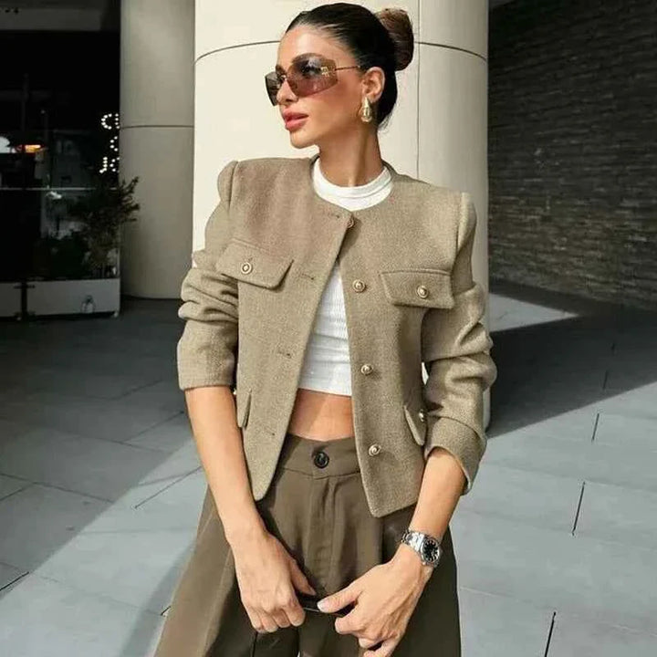 Refined Elegance Tailored Jacket For Women Office Ready