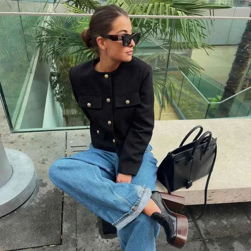 Refined Elegance Tailored Jacket For Women Office Ready