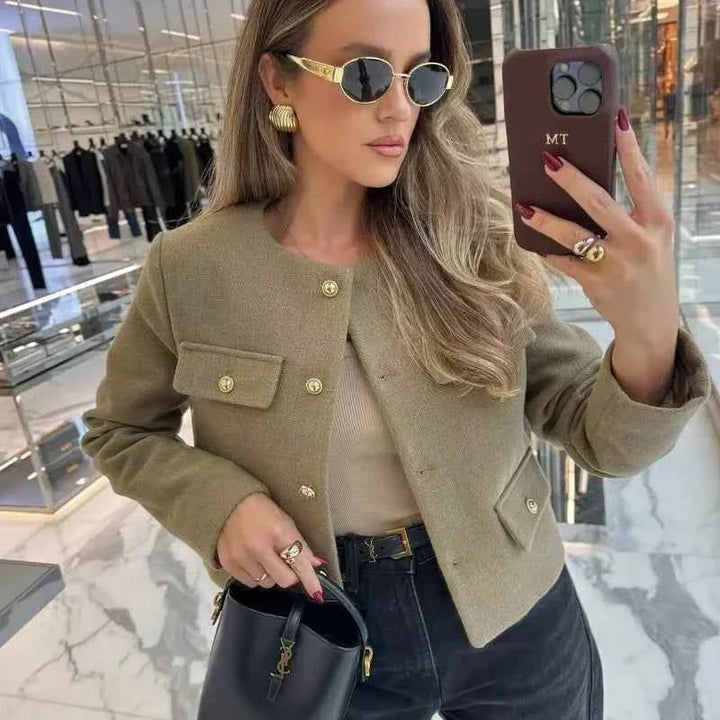 Refined Elegance Tailored Jacket For Women Office Ready
