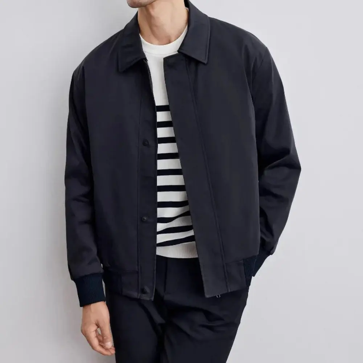 Relaxed Fit Overcoat for Ultimate Comfort Navy