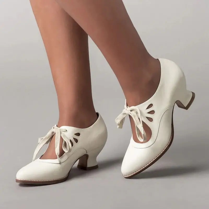 Angela | Orthopedic Leather Heeled Sandals-MODAUTLET