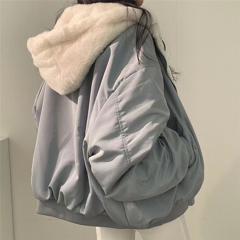 Reversible Hooded Jacket With Pockets For Women Everyday