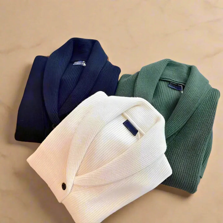 Ribbed Shawl Collar Cardigan for Stylish Comfort