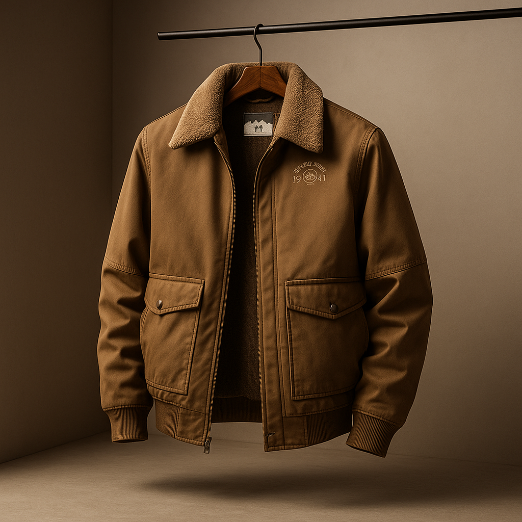 Ricky Aviator Men's Jacket Walnut