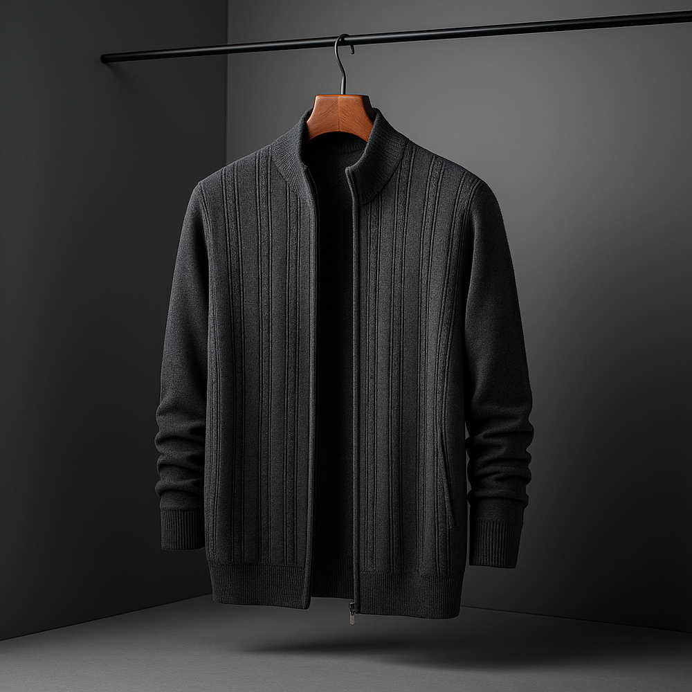 Ridgeport Wool Cardigan Dark Gray
