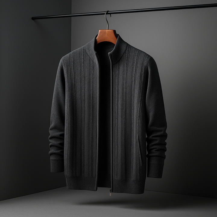 Ridgeport Wool Cardigan Dark Gray