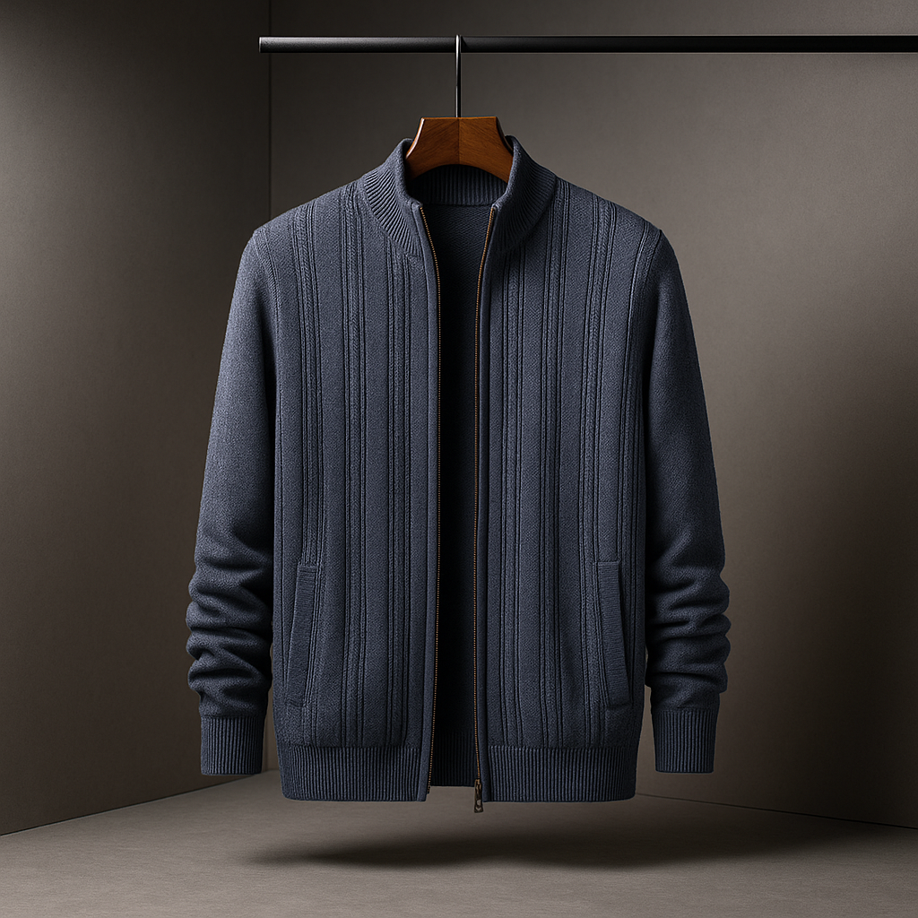 Ridgeport Wool Cardigan Medium Gray
