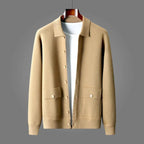 Button-Up Wool Cardigan for Women