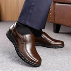 Men's Elegant Slip-On Shoes Brown