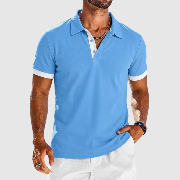 Roger | Men's Contrast Trim Polo Shirt