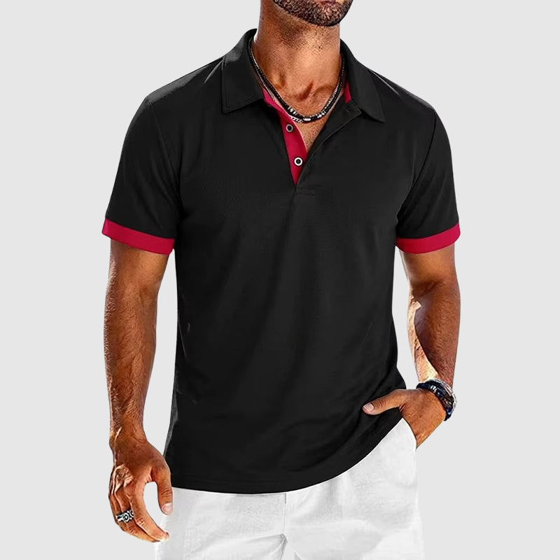 Roger | Men's Contrast Trim Polo Shirt