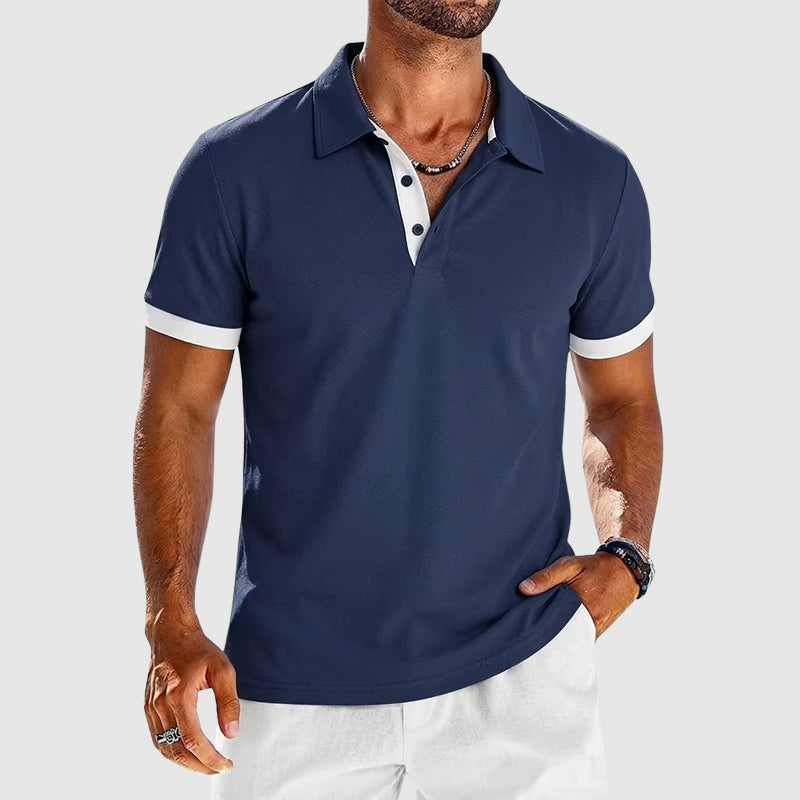 Roger | Men's Contrast Trim Polo Shirt