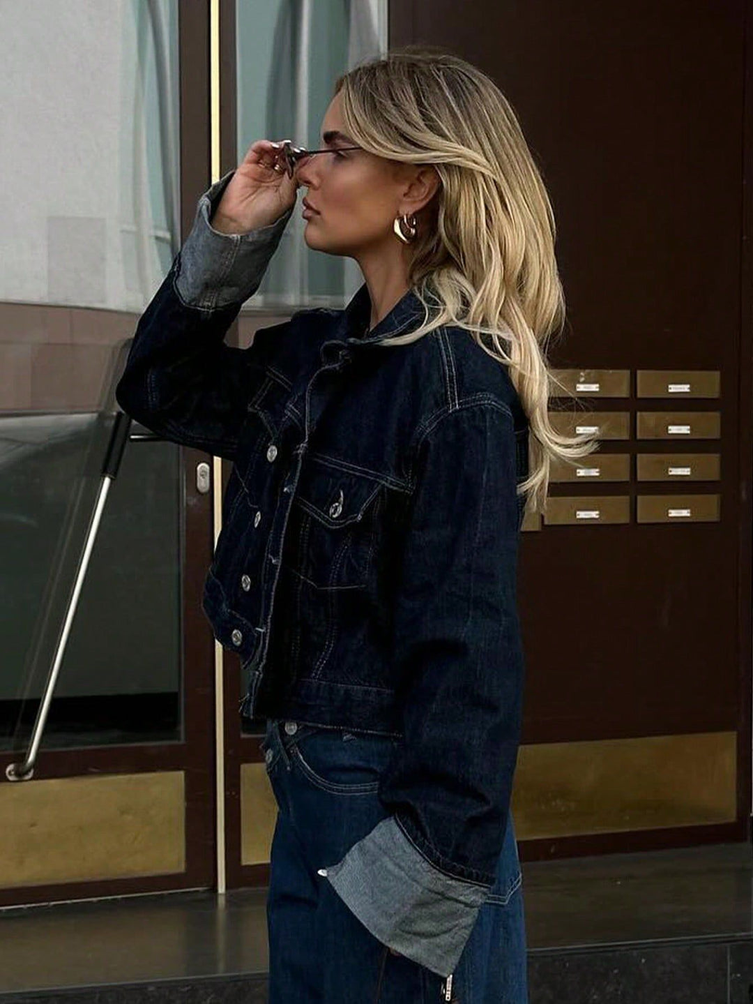 Rolled-Up Long Sleeve Jacket - Meadow Style
