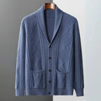 Merino Wool Shawl Collar Cardigan