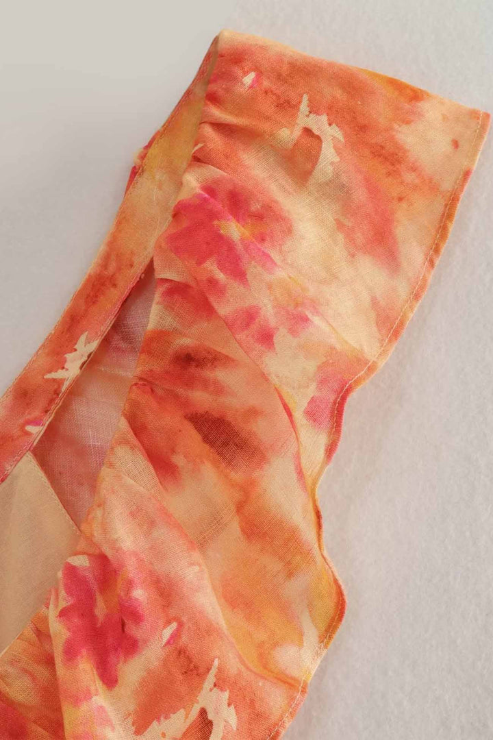 Bethany | Damska kwiatowa elegancka sukienka maxi z falbanami