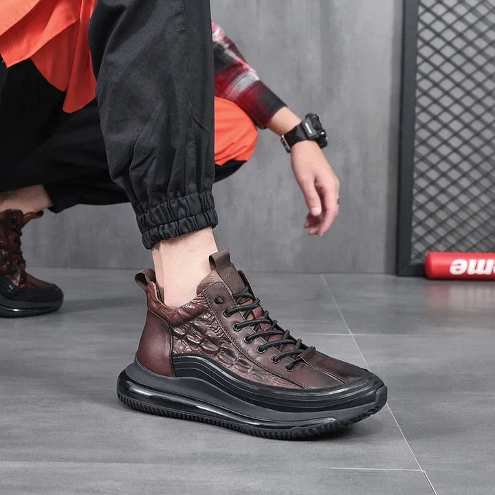 Men's Rugged Textured Street Sneakers-MODAUTLET