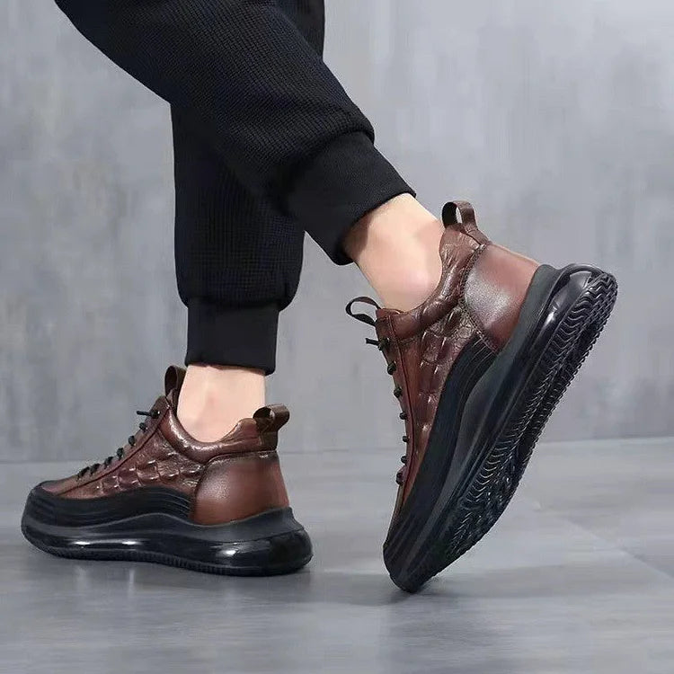 Men's Rugged Textured Street Sneakers-MODAUTLET
