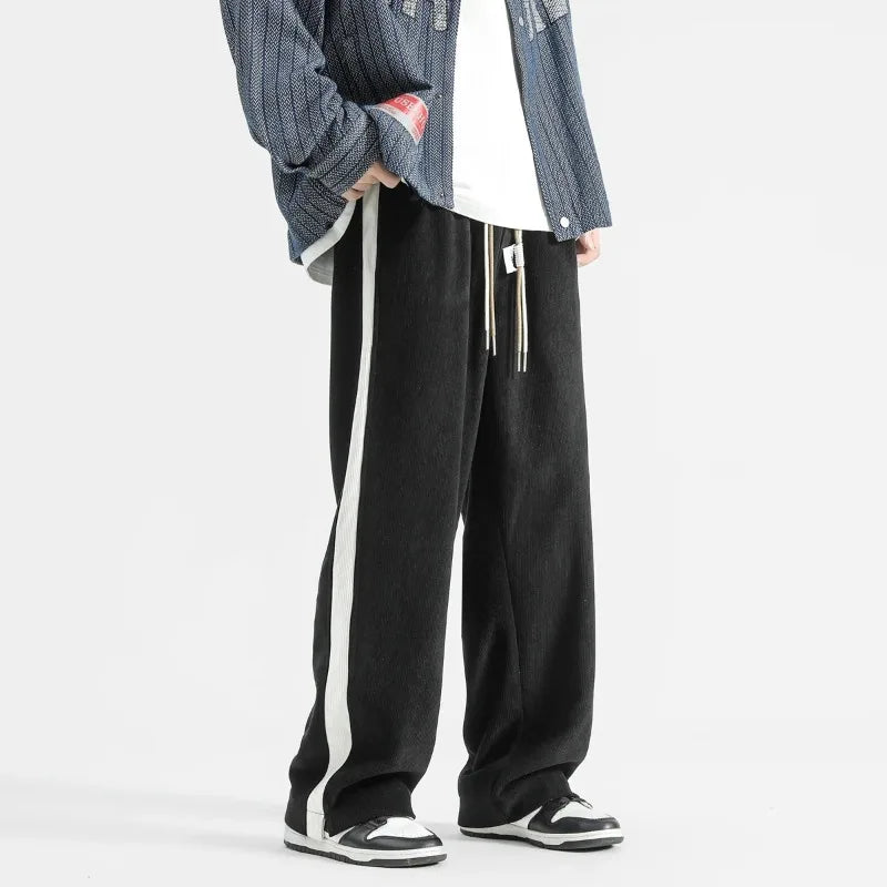 Men's Stripe Corduroy Pants - Brooklyn Style-MODAUTLET