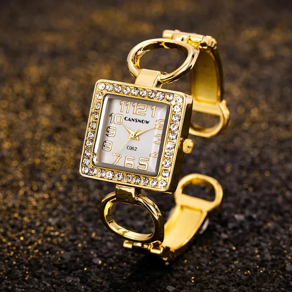 Elegant Gold Bracelet Watch for Women-MODAUTLET
