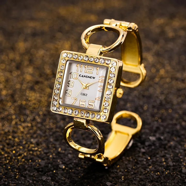 Elegant Gold Bracelet Watch for Women-MODAUTLET
