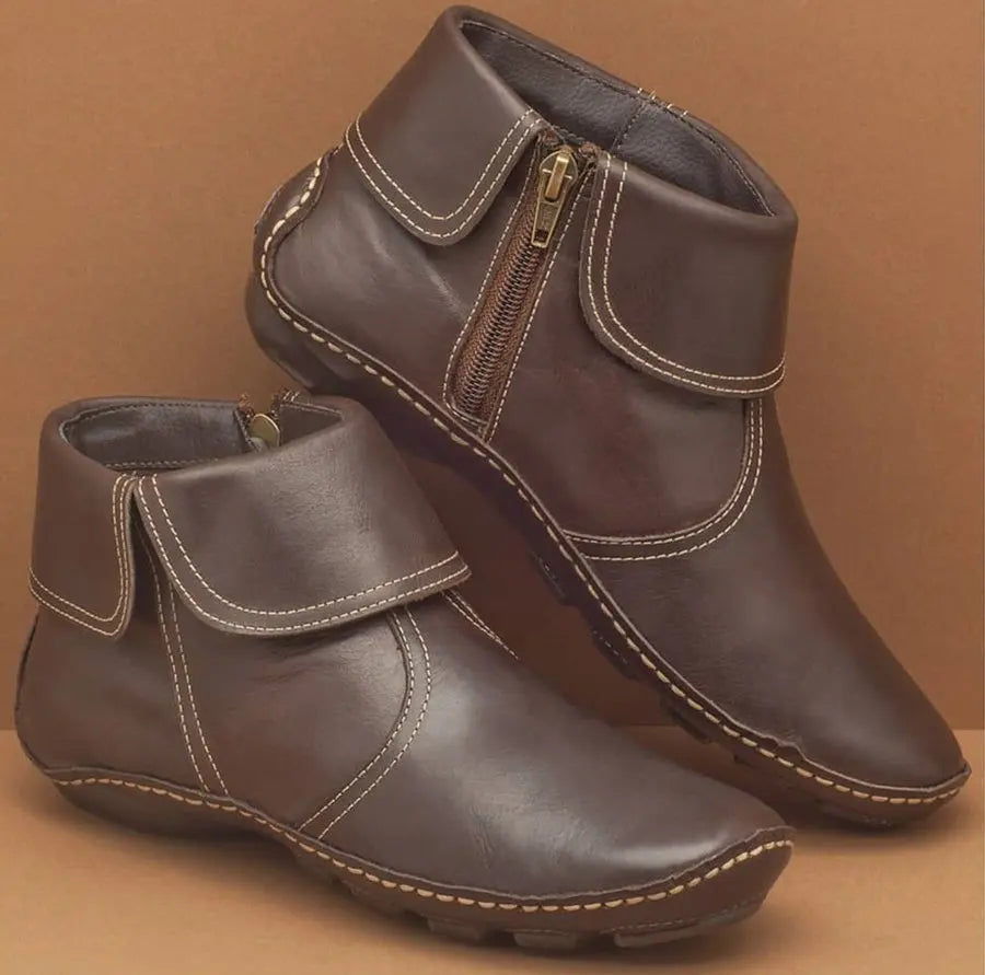 Women's Vintage Ankle Boots-MODAUTLET
