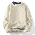 Men's Merino Wool Knit Sweater - Ridgepoint Style Beige
