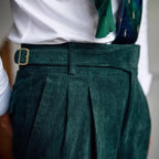 Men's Corduroy Pants - Stylish and Comfortable Dark Green