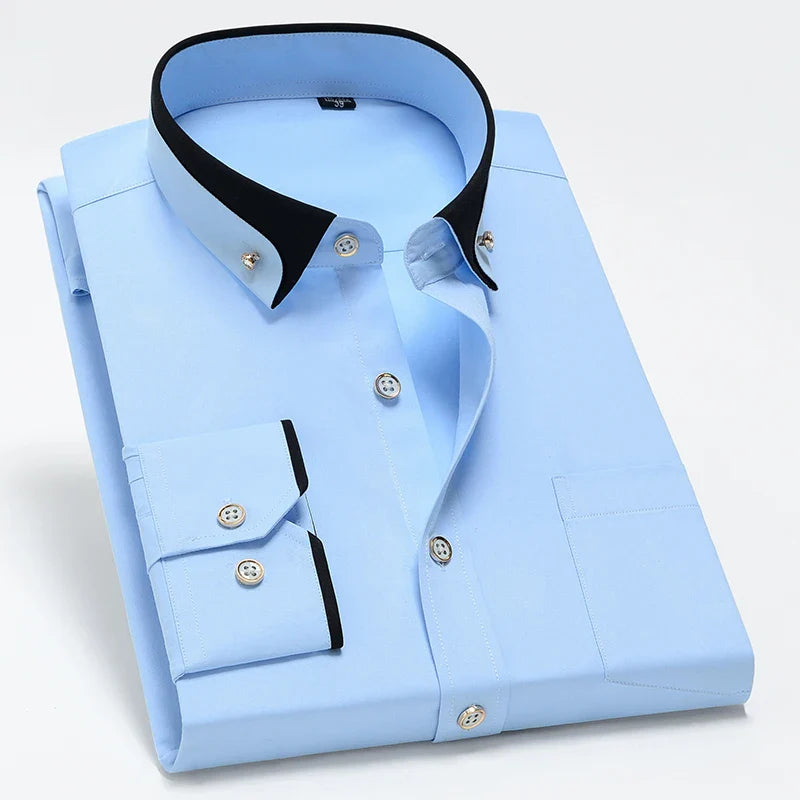 Men's Avant Garde Button-Down Shirt-MODAUTLET