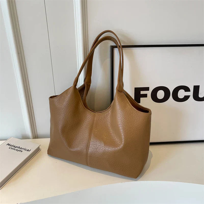 Aspen | Hobo Tote Bag Brown 38cmx28cmx13cm