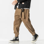 Men's Fleece Corduroy Pants - Ridgeway Style Khaki