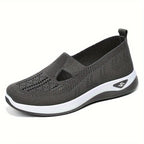 Women's Breathable Knit Sneakers Dark Grey