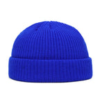 Cozy Winter Knit Beanie – Warm Unisex Skull Cap Blue One Size