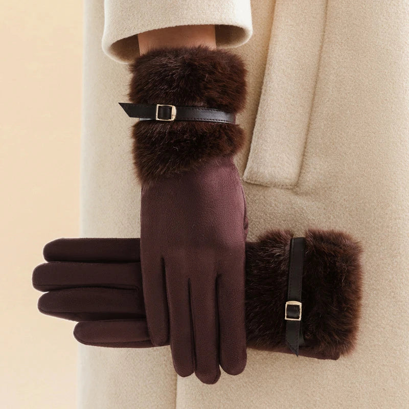 Luxurious Faux Fur Gloves for Ultimate Warmth