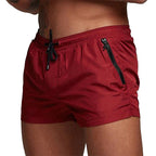 Men's Quick-Dry Swim Trunks Red