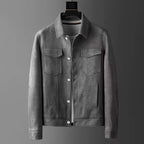 Men's Suede Jacket – Stylish and Comfortable Outerwear Grey