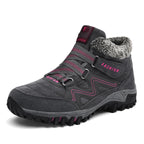 Women's Orthopaedic Shoes for Comfort and Support Grey Pink