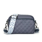 Women's Elegant Leather Shoulder Bag Blue