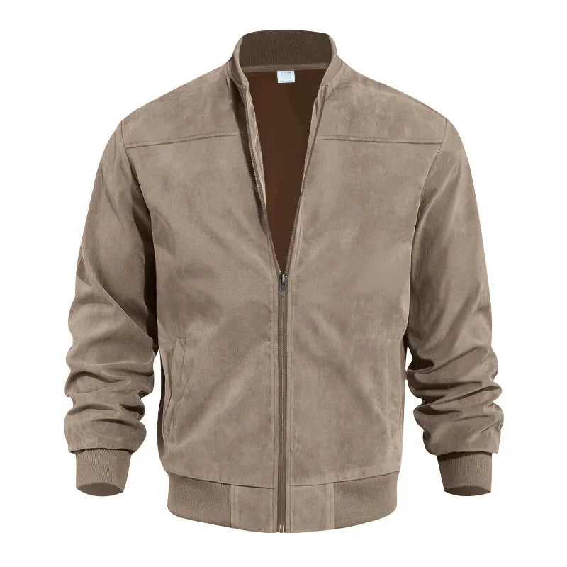 Men's Suede Jacket – Stylish and Comfortable Outerwear Beige