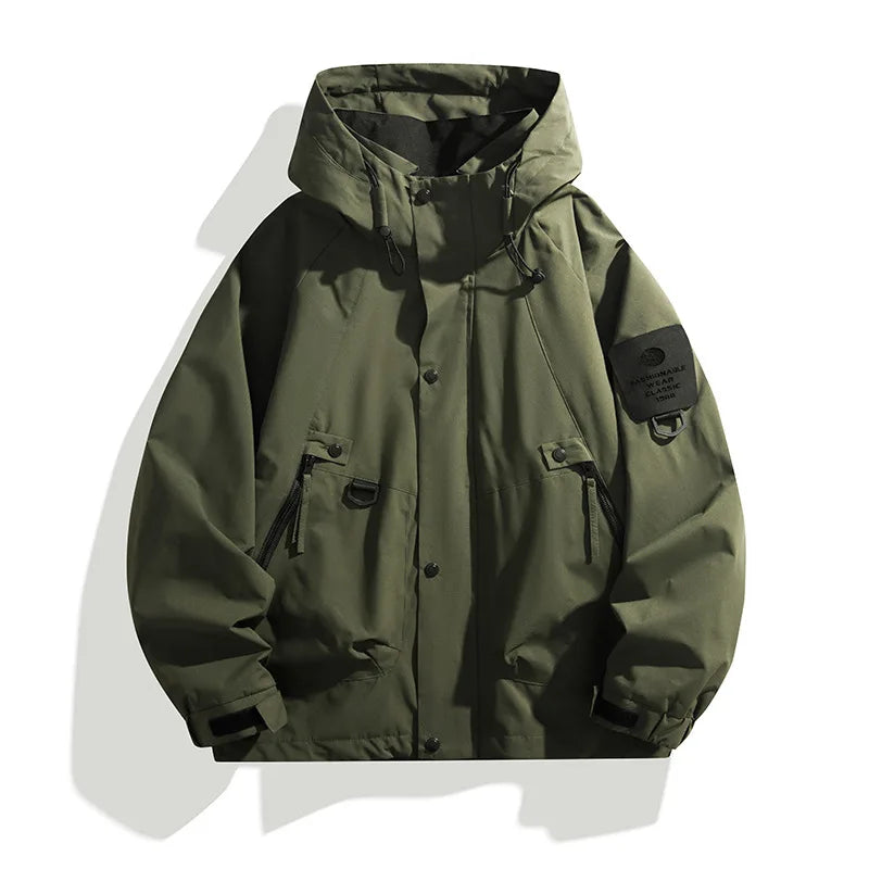 Waterproof Outdoor Jacket Army Green