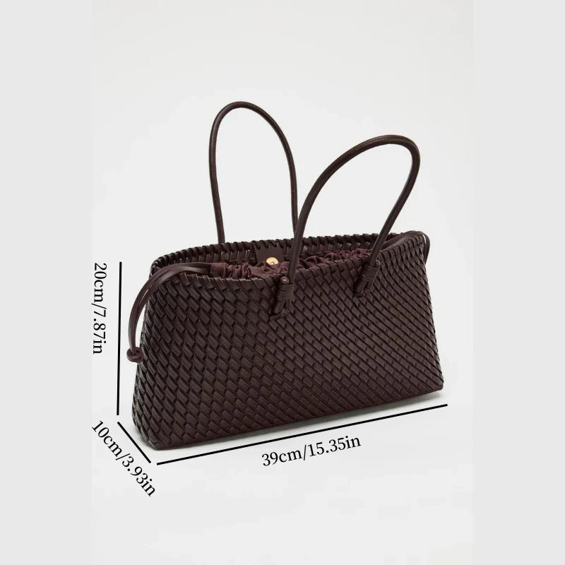 Stylish Woven Tote Bag - Brooklyn Inspired