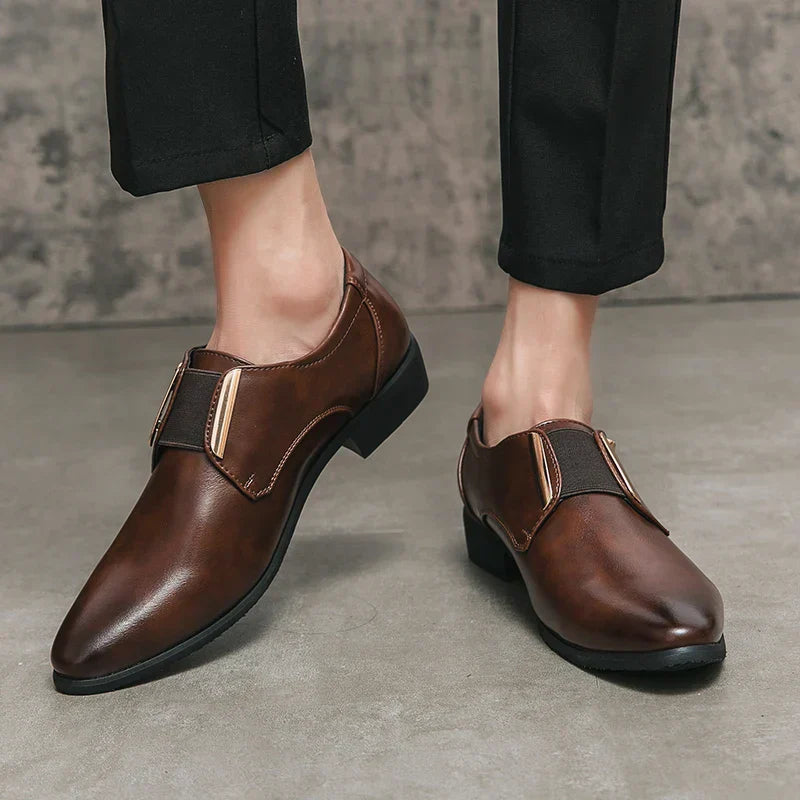 Men's Stylish Soft Leather Shoes Brown