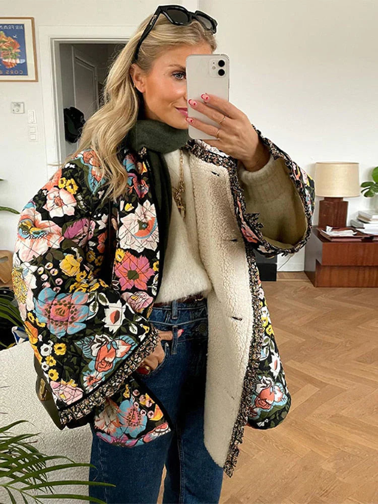 Stylish Women's Jacket Multicolor